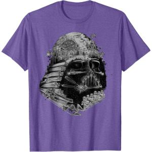 imageStar Wars Darth Vader Build The Empire Graphic TShirtPurple Heather