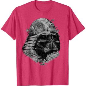 imageStar Wars Darth Vader Build The Empire Graphic TShirtRed Heather