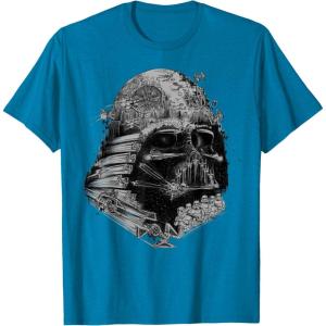 imageStar Wars Darth Vader Build The Empire Graphic TShirtSapphire Blue