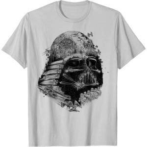imageStar Wars Darth Vader Build The Empire Graphic TShirtSilver Grey