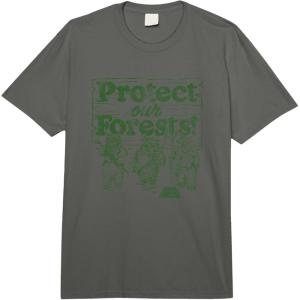 imageStar Wars Ewoks Protect Our Forests Sketch Comfort Colors Adult Heavyweight TshirtDark Grey