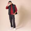 imageAmazon Essentials Disney  Marvel  Star Wars Mens Polar Fleece QuarterZip Mock JacketsMarvel Logo
