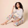imageAmazon Essentials Disney  Marvel  Star Wars Womens Flannel Pajama Sleep SetsMarvel Holiday Bricks
