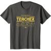 imageStar Wars Best Teacher in the Galaxy XWing Teacher Gift TShirtAsphalt Grey