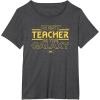 imageStar Wars Best Teacher in the Galaxy XWing Teacher Gift TShirtDark Heather Grey