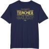 imageStar Wars Best Teacher in the Galaxy XWing Teacher Gift TShirtNavy Blue