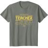 imageStar Wars Best Teacher in the Galaxy XWing Teacher Gift TShirtOlive Heather