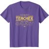 imageStar Wars Best Teacher in the Galaxy XWing Teacher Gift TShirtPurple Heather