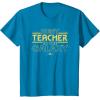 imageStar Wars Best Teacher in the Galaxy XWing Teacher Gift TShirtSapphire Blue
