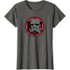 imageStar Wars Dark Side Stormtrooper Helmet and Empire Symbol TShirtAsphalt Grey
