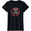 imageStar Wars Dark Side Stormtrooper Helmet and Empire Symbol TShirtBlack