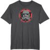 imageStar Wars Dark Side Stormtrooper Helmet and Empire Symbol TShirtDark Heather Grey