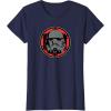 imageStar Wars Dark Side Stormtrooper Helmet and Empire Symbol TShirtNavy Blue