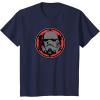 imageStar Wars Dark Side Stormtrooper Helmet and Empire Symbol TShirtNavy Blue