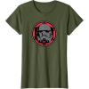 imageStar Wars Dark Side Stormtrooper Helmet and Empire Symbol TShirtOlive Green