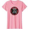 imageStar Wars Dark Side Stormtrooper Helmet and Empire Symbol TShirtPink