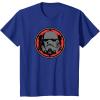 imageStar Wars Dark Side Stormtrooper Helmet and Empire Symbol TShirtRoyal Blue