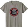 imageStar Wars Dark Side Stormtrooper Helmet and Empire Symbol TShirtSlate Grey