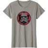 imageStar Wars Dark Side Stormtrooper Helmet and Empire Symbol TShirtSlate Grey