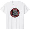 imageStar Wars Dark Side Stormtrooper Helmet and Empire Symbol TShirtWhite