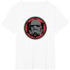 imageStar Wars Dark Side Stormtrooper Helmet and Empire Symbol TShirtWhite