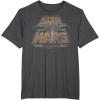 imageStar Wars XWing 1977 Vintage Retro C1 Disney TShirtDark Heather Grey