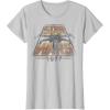imageStar Wars XWing 1977 Vintage Retro C1 Disney TShirtSilver Grey