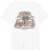 imageStar Wars XWing 1977 Vintage Retro C1 Disney TShirtWhite