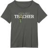 imageStar Wars Yoda Best Teacher Lightsaber Teachers Day Gift TShirtAsphalt Grey