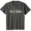 imageStar Wars Yoda Best Teacher Lightsaber Teachers Day Gift TShirtAsphalt Grey