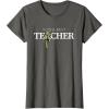 imageStar Wars Yoda Best Teacher Lightsaber Teachers Day Gift TShirtAsphalt Grey