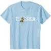 imageStar Wars Yoda Best Teacher Lightsaber Teachers Day Gift TShirtBaby Blue