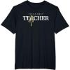 imageStar Wars Yoda Best Teacher Lightsaber Teachers Day Gift TShirtBlack