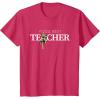 imageStar Wars Yoda Best Teacher Lightsaber Teachers Day Gift TShirtRed Heather