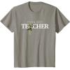 imageStar Wars Yoda Best Teacher Lightsaber Teachers Day Gift TShirtSlate Grey