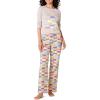 imageAmazon Essentials Disney  Marvel  Star Wars Womens Flannel Pajama Sleep SetsMarvel Holiday Bricks