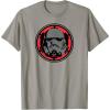 imageStar Wars Dark Side Stormtrooper Helmet and Empire Symbol TShirtSlate Grey