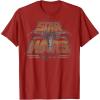 imageStar Wars XWing 1977 Vintage Retro C1 Disney TShirtCranberry Red