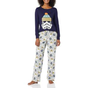 imageAmazon Essentials Disney  Marvel  Star Wars Womens Flannel Pajama Sleep SetsStar Wars Winter  Womens
