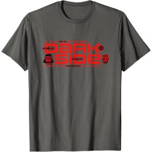imageStar Wars The Dark Side Darth Vader Darth Maul Sith Villains TShirtAsphalt Grey