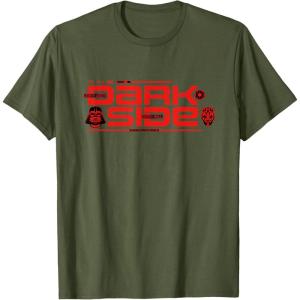 imageStar Wars The Dark Side Darth Vader Darth Maul Sith Villains TShirtOlive Green