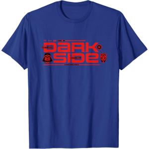 imageStar Wars The Dark Side Darth Vader Darth Maul Sith Villains TShirtRoyal Blue