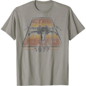 imageStar Wars XWing 1977 Vintage Retro C1 Disney TShirtSlate Grey