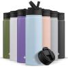imageJoyJolt Stainless Steel 22 oz Star Wars Water Bottle with Straw Lid BPAFree Sports and Travel Vacuum Insulated Water Bottle Destination Collection Death Star Bottle Star Wars GiftsCloud Blue