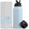imageJoyJolt Stainless Steel 22 oz Star Wars Water Bottle with Straw Lid BPAFree Sports and Travel Vacuum Insulated Water Bottle Destination Collection Death Star Bottle Star Wars GiftsCloud Blue