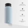imageJoyJolt Stainless Steel 22 oz Star Wars Water Bottle with Straw Lid BPAFree Sports and Travel Vacuum Insulated Water Bottle Destination Collection Death Star Bottle Star Wars GiftsCloud Blue