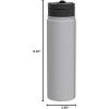 imageJoyJolt Stainless Steel 22 oz Star Wars Water Bottle with Straw Lid BPAFree Sports and Travel Vacuum Insulated Water Bottle Destination Collection Death Star Bottle Star Wars GiftsDove Grey