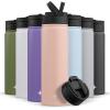 imageJoyJolt Stainless Steel 22 oz Star Wars Water Bottle with Straw Lid BPAFree Sports and Travel Vacuum Insulated Water Bottle Destination Collection Death Star Bottle Star Wars GiftsBlush Pink