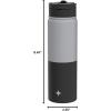 imageJoyJolt Stainless Steel 22 oz Star Wars Water Bottle with Straw Lid BPAFree Sports and Travel Vacuum Insulated Water Bottle Destination Collection Death Star Bottle Star Wars GiftsGrayBlack