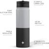 imageJoyJolt Stainless Steel 22 oz Star Wars Water Bottle with Straw Lid BPAFree Sports and Travel Vacuum Insulated Water Bottle Destination Collection Death Star Bottle Star Wars GiftsGrayBlack